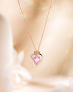 Rose Gold Plated Sterling Silver Birthstone Necklace