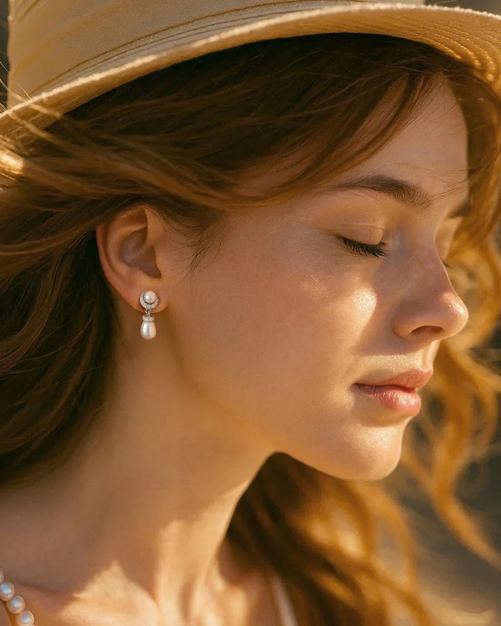 Silver Pearl Drop Earrings for Bridal & Wedding