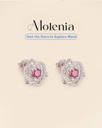 Sterling Silver Celtic Knot Birthstone Stud Earrings