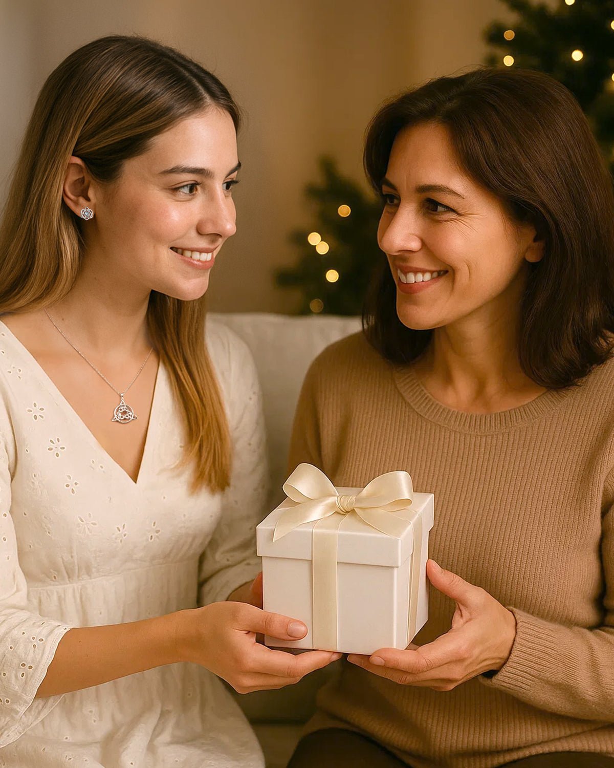 Sterling Silver Celtic Knot Birthstone Stud Earrings