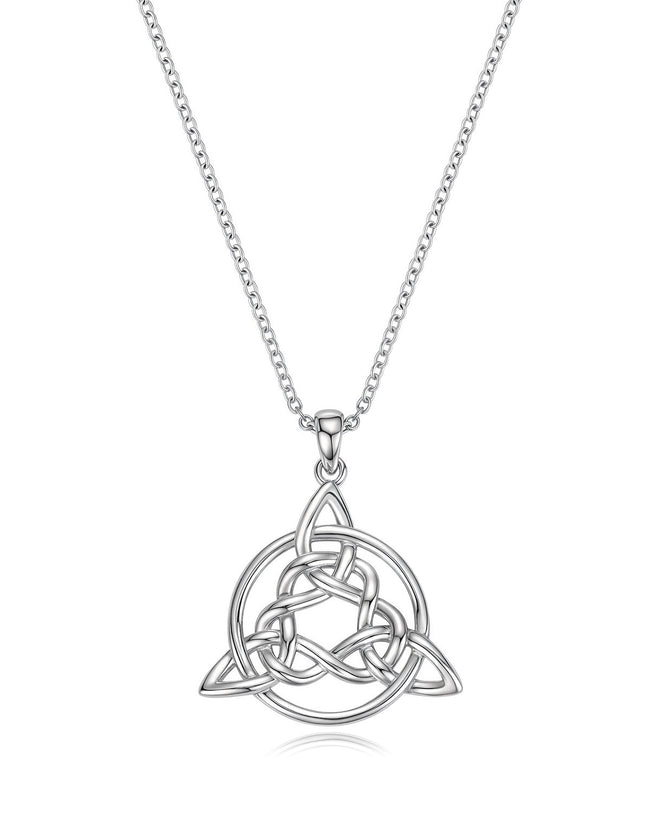 Sterling Silver Celtic Knot Necklace Hover Image