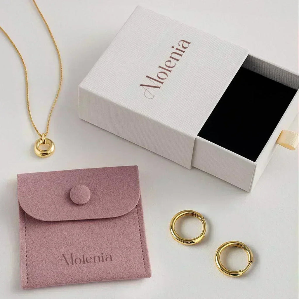 18K Sterling Silver  Hoop Earrings