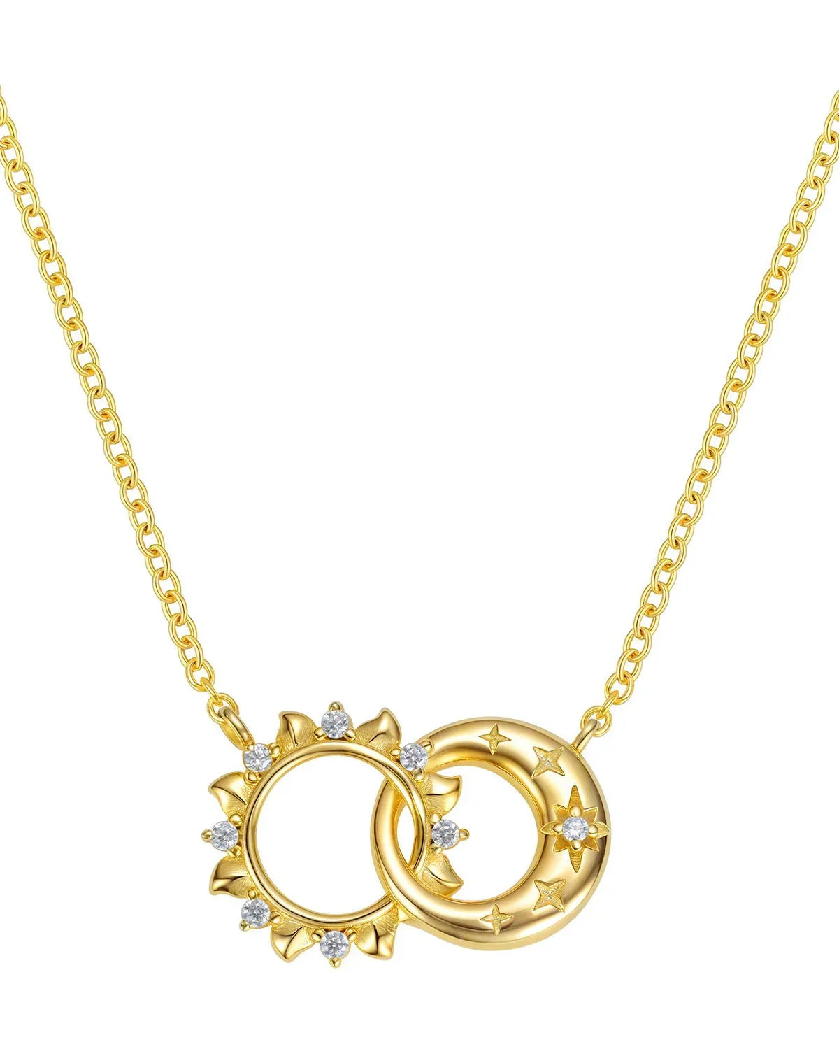 Sun & Moon Pendant Necklace