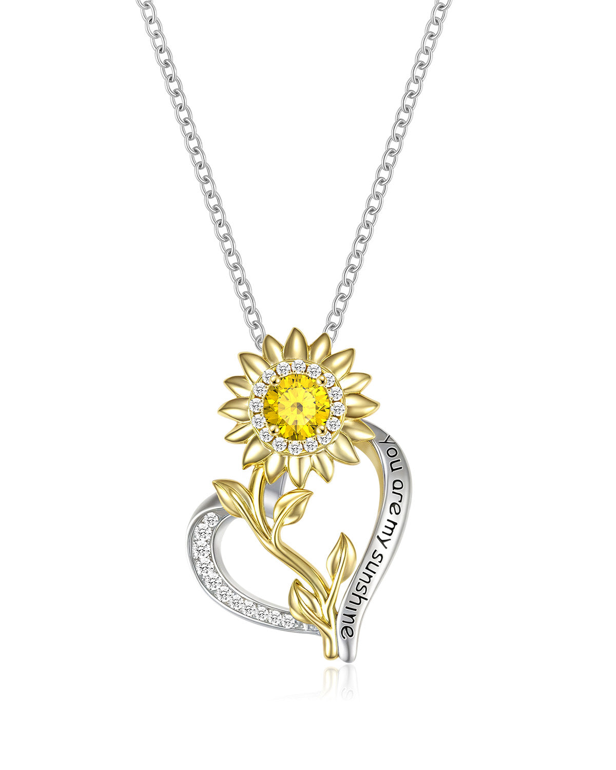 “You Are My Sunshine” Sunflower Necklace