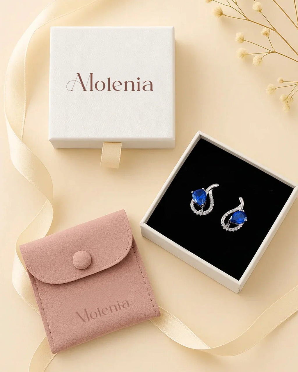 Teardrop Birthstone Earrings