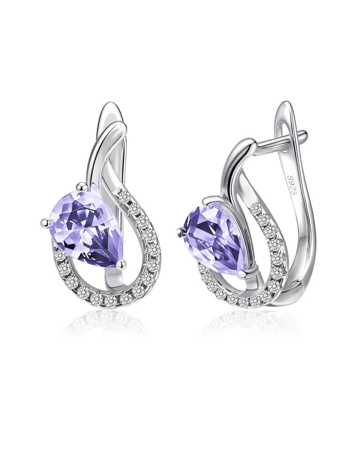 Teardrop Birthstone Earrings