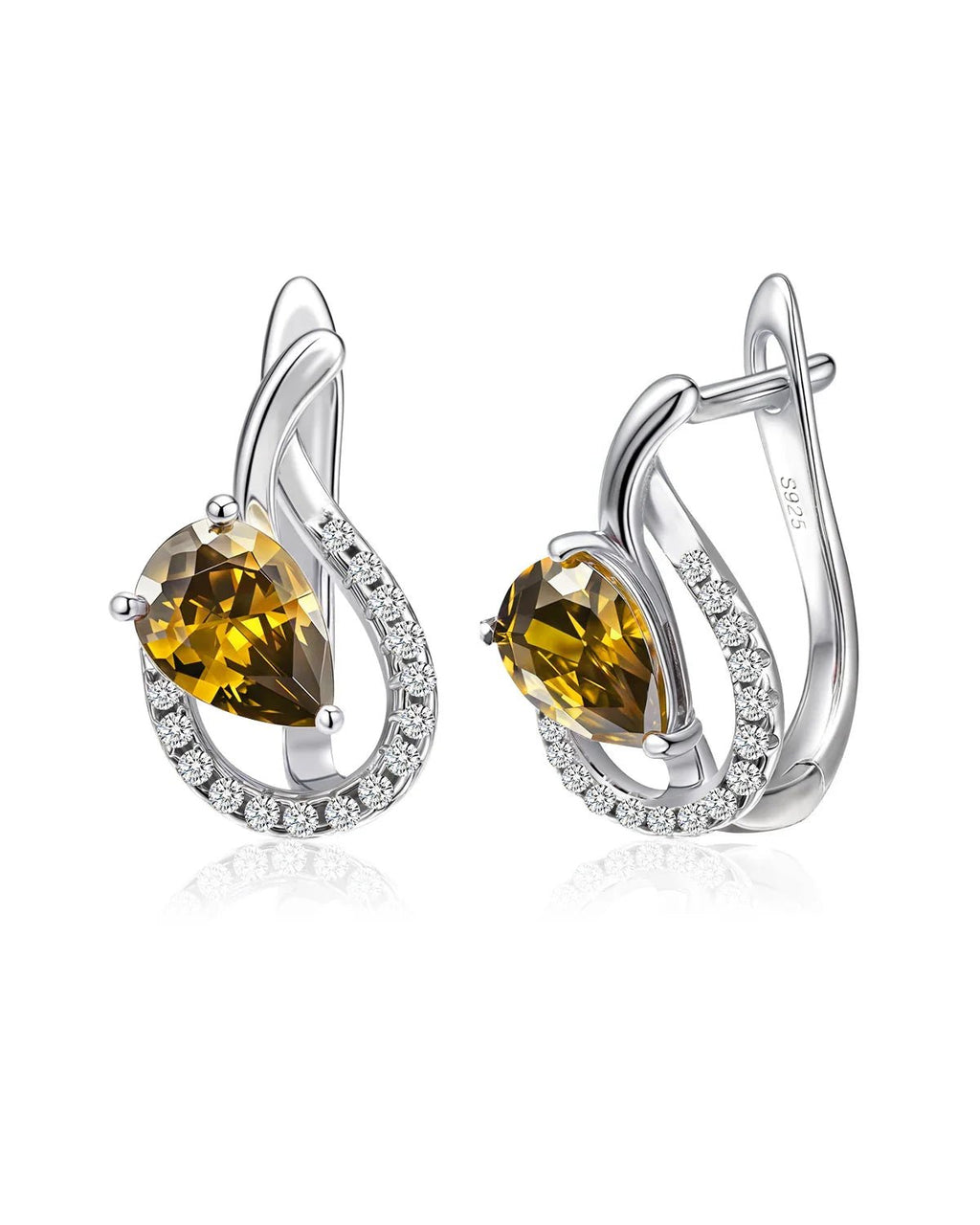 Teardrop Birthstone Earrings