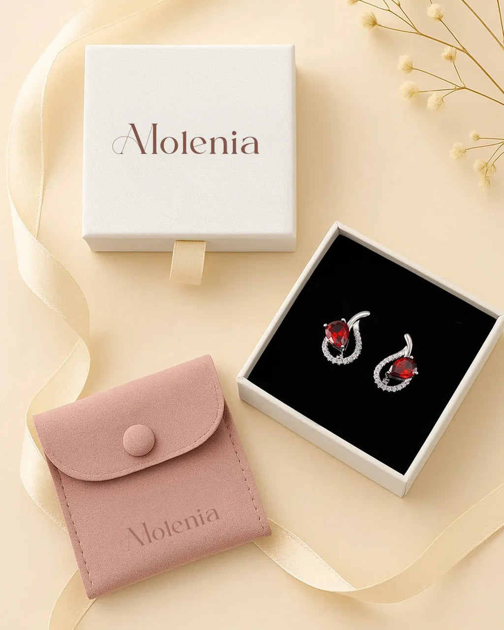 Teardrop Birthstone Earrings