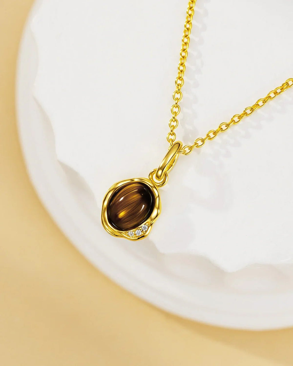 Tiger Eye Pendant Necklace