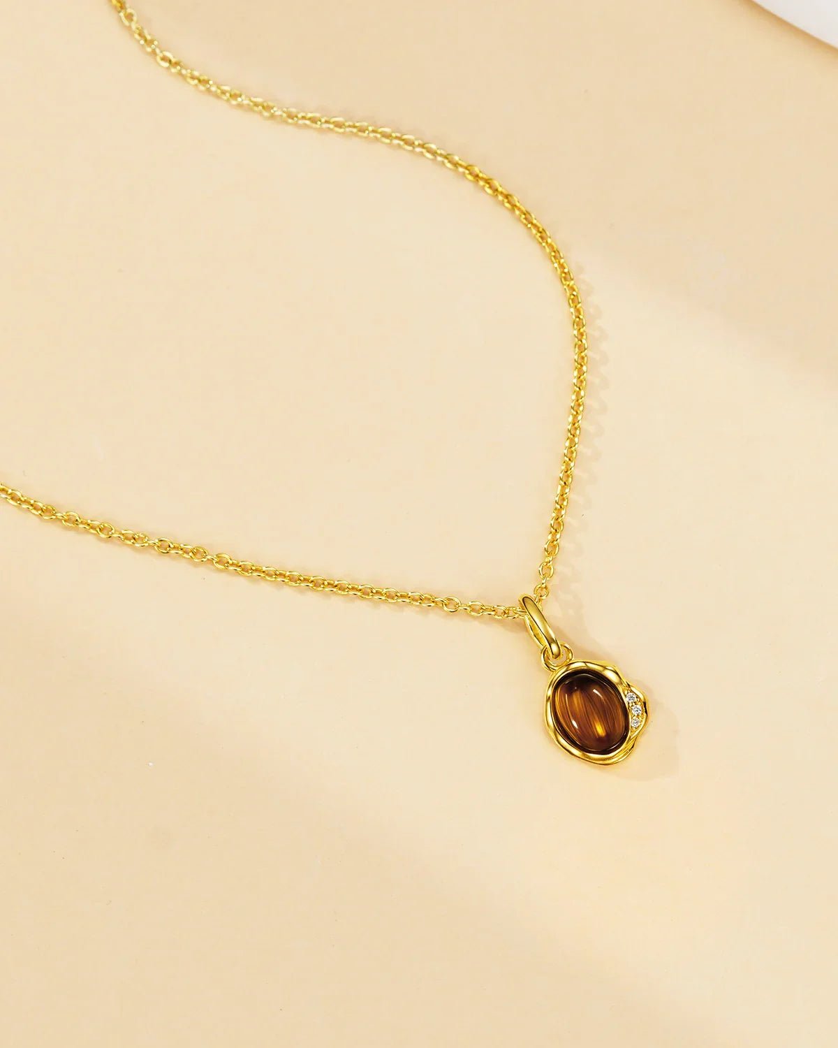 Tiger Eye Pendant Necklace
