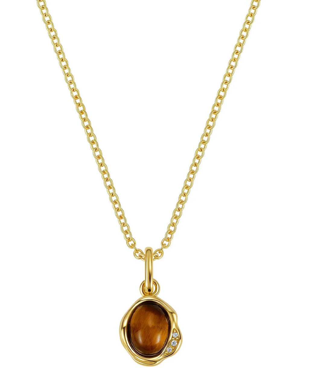 Tiger Eye Pendant Necklace