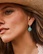 Turquoise Leverback Earrings