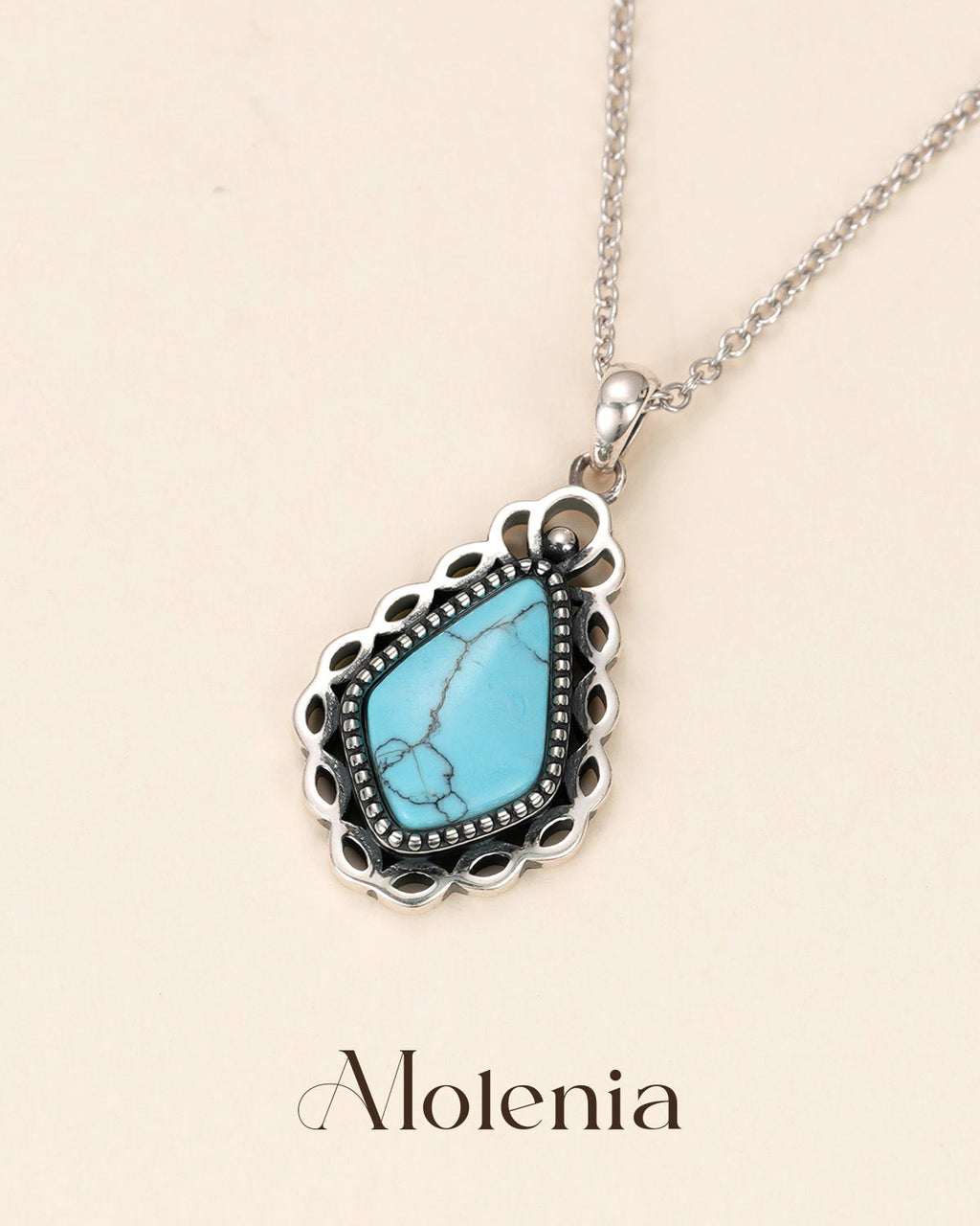 Bohemian Turquoise Pendant Necklace
