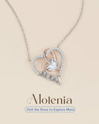 Two‑Tone Love Heart Mom Necklace