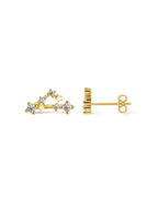 Zodiac Constellation Stud Earrings | 14K Gold Plated
