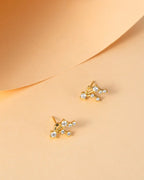 Zodiac Constellation Stud Earrings | 14K Gold Plated