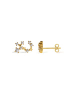Zodiac Constellation Stud Earrings | 14K Gold Plated