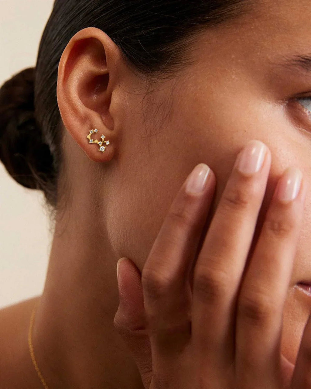 Zodiac Constellation Stud Earrings | 14K Gold Plated