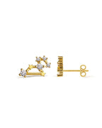 Zodiac Constellation Stud Earrings | 14K Gold Plated