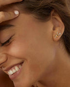 Zodiac Constellation Stud Earrings | 14K Gold Plated
