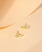 Zodiac Constellation Stud Earrings | 14K Gold Plated