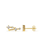 Zodiac Constellation Stud Earrings | 14K Gold Plated